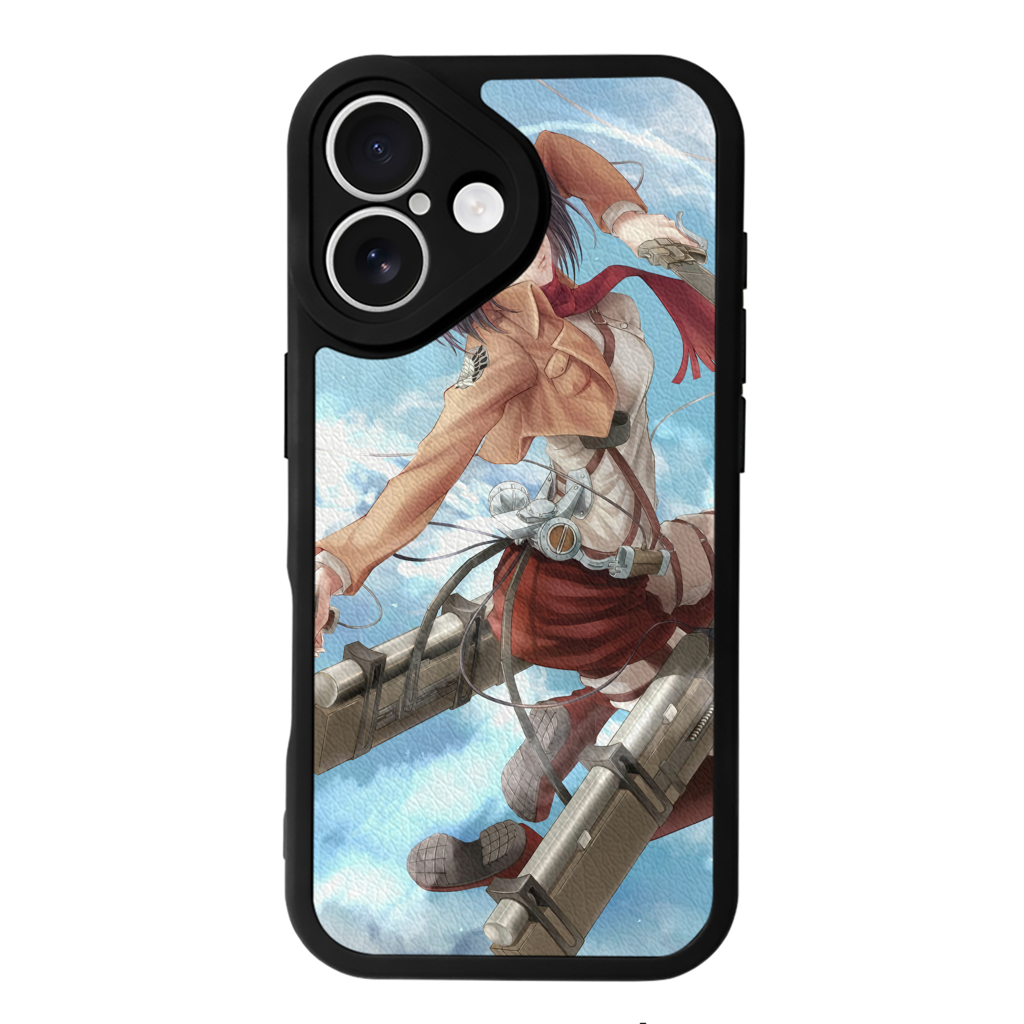 （画像用） 進撃の巨人 Attack on Titan 【iPhone 16シリーズ対応】シリコンスマホケース（レザー調） 材質：シリコン